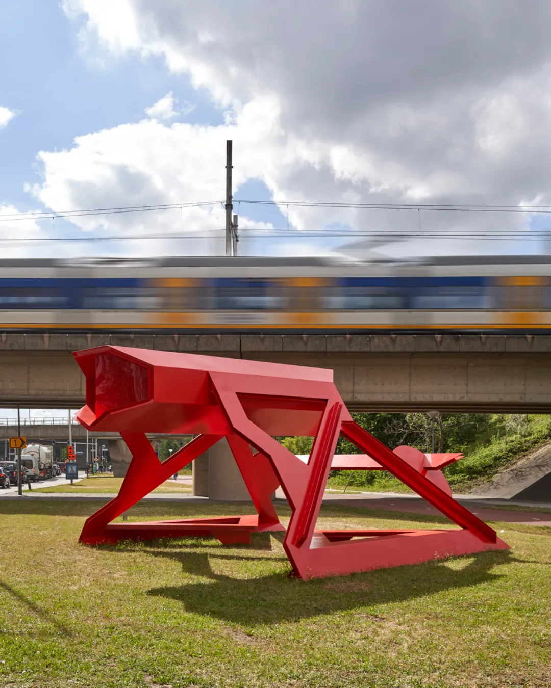Kapkar GTO-B10, kunstwerk van Frank Havermans in Amsterdam Sloterdijk